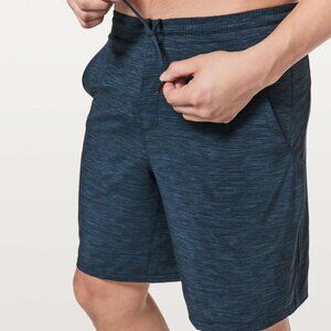 Lululemon Pace Breaker Short 9" M7AAYS Heather Allover Iron Blue True Navy Large